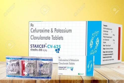 Staxcef-Cv-625 Cefuroxime And Clavulanic Acid Tablets - 1X6 Blister Pack Antibiotic