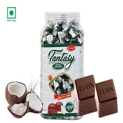 T Con Round Tantasy Smooth Coconut Chocolate 100 gms With 6 Months Shelf Life