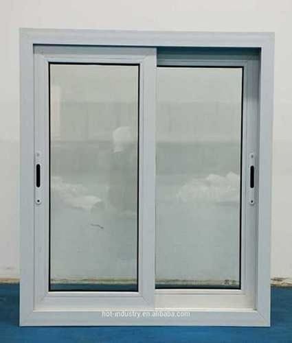 Upvc Glass Sliding Windows With Elegant Design And Silver Finish, Corrosion Resistant