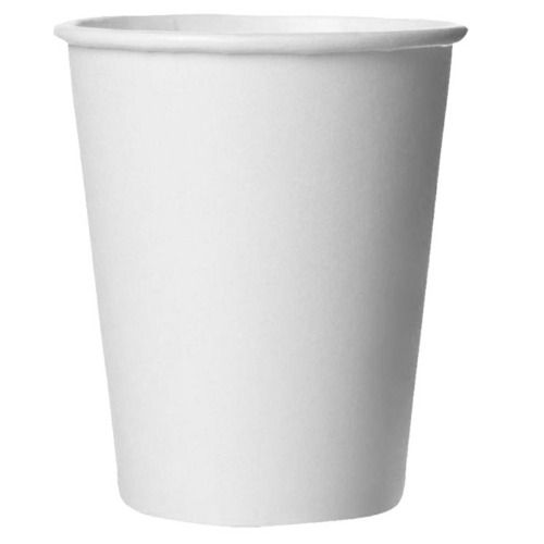 White Color Use and Throw Plain Cold Drink Disposable Paper Cups