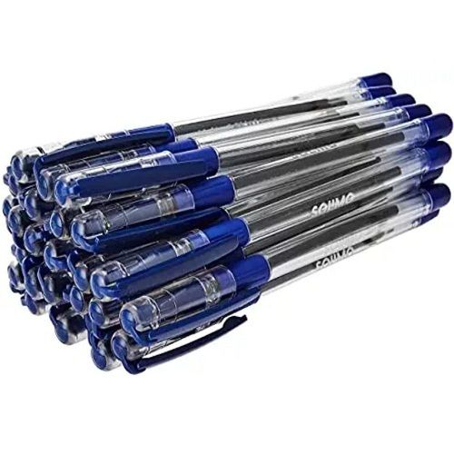 4-5 Inch Plastic Body Blue Color Ball Pens For School, Office, Smooth Writing