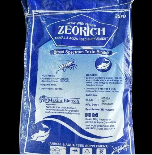 Broad Spectrum Toxin Binder Zerorich Animal And Aqua Feed Supplement (25 Kg)