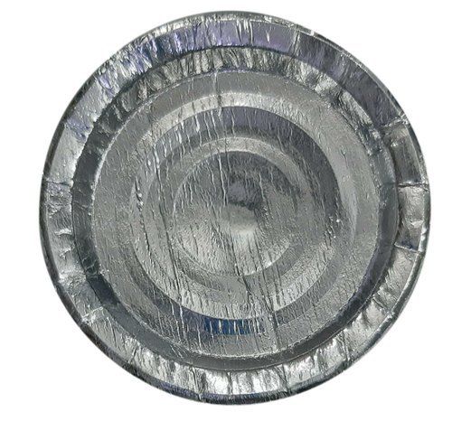 Disposable 7 Inch Silver Color 120 Gsm Paper Plate For Party, Office, Birthday, Occasion