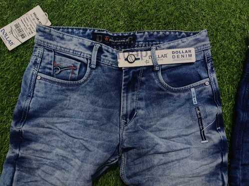 Easy To Wear Durable Comfortable Shredded Straight Blue Denim Jeans Age Group: >16 Years