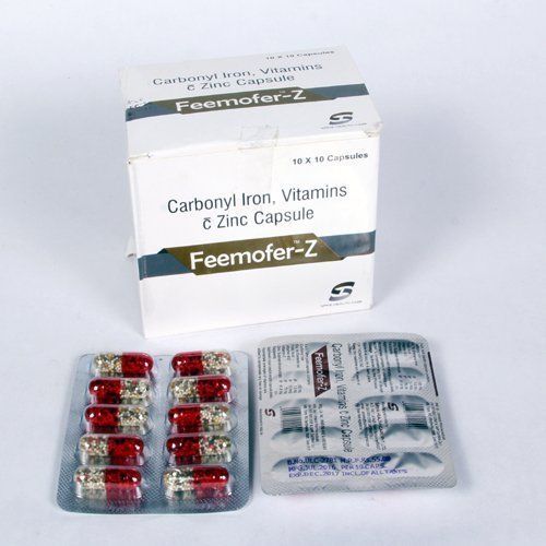 Feemofer Z Carbonyl Iron, Vitamin C And Zinc Capsules Dosage Form: Powder