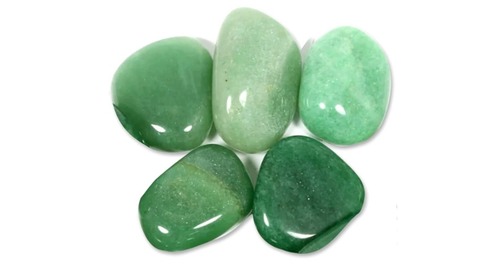 धन के मामलों और पैसे के लिए Green Aventurine सुपीरियर नेचुरल एनर्जाइज्ड क्रिस्टल टम्बल स्टोन