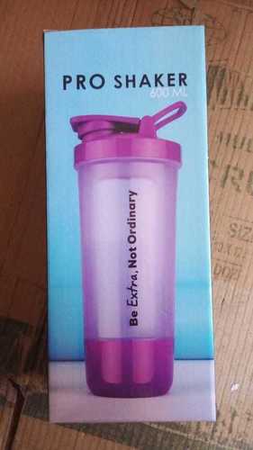 Light Weight, 600 Ml Leak Proof And Bpa Free Classic Plastic Shaker Bottle