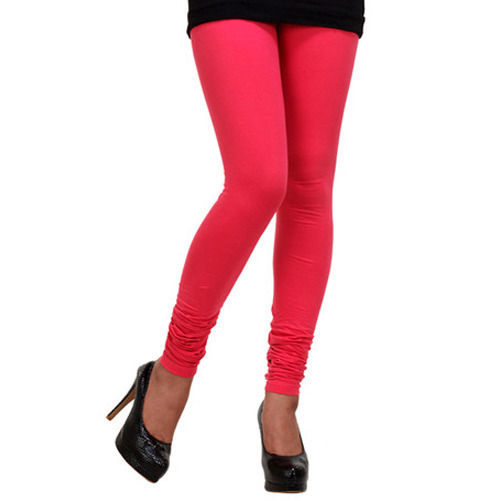 Simple Elegant And Cute Longlasting Red Colour Ladies Cotton Leggings
