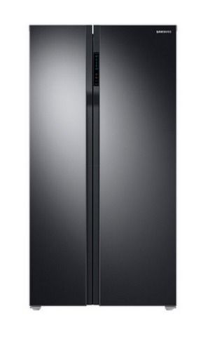 Black Smart Sensors Twin Cooling Double Door Refrigerator (Samsung) Rs55K50A02C