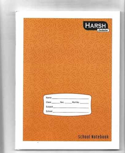  A4 Notebook For School, Single Line Size Soft Brown Cover With 172 Pages Hard Binding