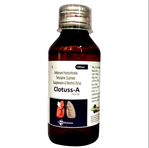 Clutuss A Hydrochloride Sulphate And Menthol Syrup, 100 Ml Medicine Raw Materials