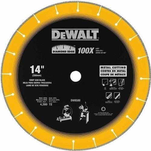  Dewalt 14 इंच माइल्ड स्टील डायमंड चॉप सॉ ब्लेड, 1 MM मोटाई, 4300 RPM स्पीड 