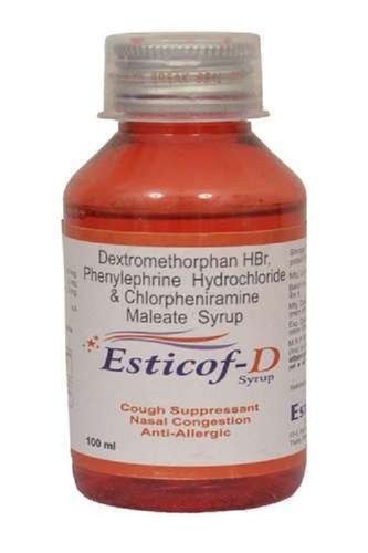 Liquid Esticof D Hbr Phenylephrine Hydrochloride And Chlorpheniramine Maleate Syrup