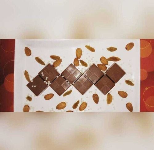 Good For Health Hygienic Prepared Sweeter In Taste Dark Brown Almond Chocolate