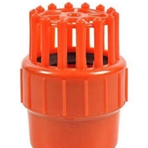 Highly Durable And Rust Resistant Orange Color Pvc Foot Valve