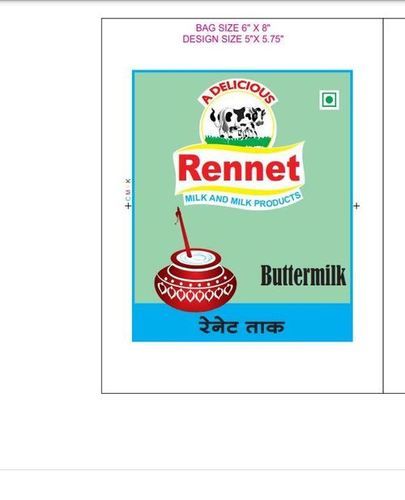 Hygienic Prepared 500ml Rennet White Liquid Butter Milk For Summer Refreshment