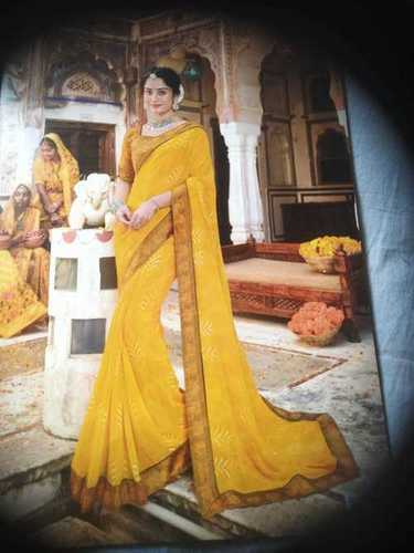 Wedding Yellow Golden Zari Weaving Banarasi Beautiful Saree With Blous –  garment villa