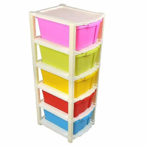 Multicolor National Kitchenware Multipurpose 5 Layers Modular Drawer