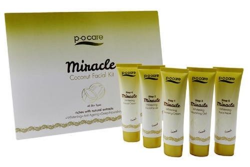 Po Care Miracle Coconut Facial Kit For All Skin Types Made Of Natural Extract
