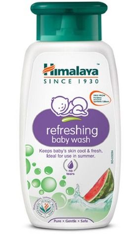 White Refreshing Baby Body Wash Keeps Baby'S Skin Cool And Fresh For Summer Season