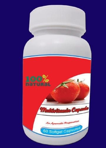 Tomato Flavour 100% Natural Multivitamin 60 Softgel Capsules, Help Support Your Immune System and General Health