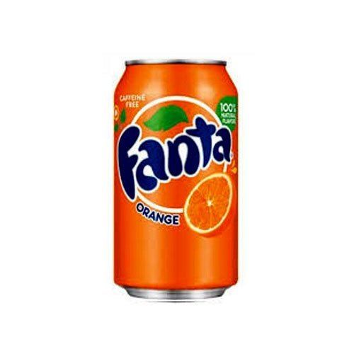 Boosting Energy And Reducing Thirst Liquid And Orange Color Fanta Can Cold Drink