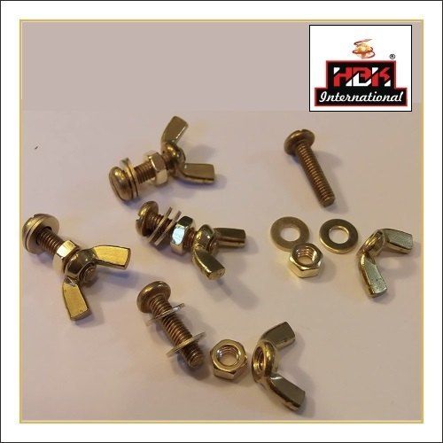 Brass Wing Nuts For Brass Fittings With Tolerance +/- 0.10 mm And Round Shape