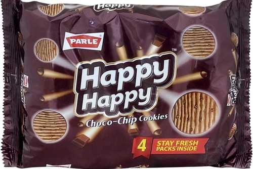 Crunchy And Sweet Chocolate Flavor Parle Happy Happy Chocolate Chip Cookies Fat Content (%): 15 Percentage ( % )