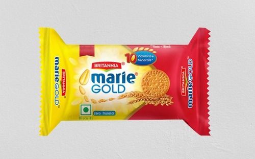 Sugar-Free Healthy Natural Taste Light Crispy Britannia Marie Gold Biscuits For Tea Snacks, 39 G