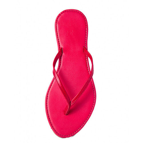 Ladies Daily Wear Lightweighted Red Flip-flop Rubber Eva Slippers