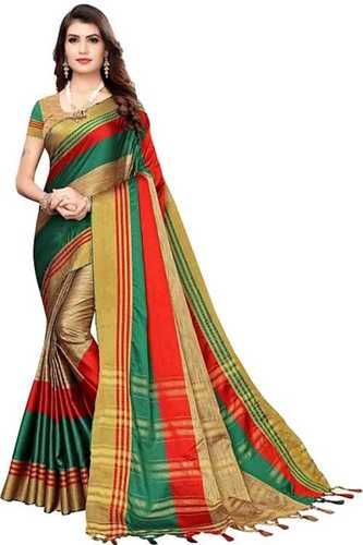 Buy ROFOLO Women Stylish Multicolor5 Self Design Cotton Silk Saree With  Unstitched Blouse Piece Online at Best Prices in India - JioMart.