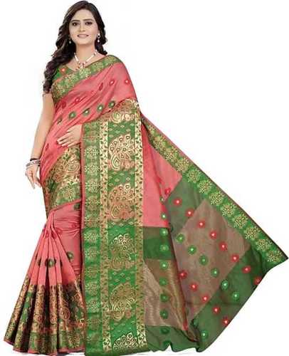 Party Wear Multi Color Graceful And Ethnic Style Printed Pattern Ladies Cotton Saree 