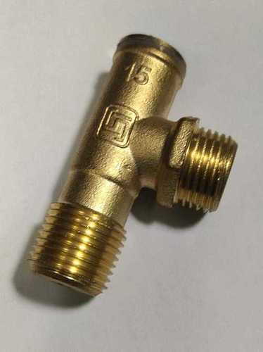 Golden Piping Cross Fitting Connector Brass Finishing Female Threaded Ends 90 Degree Angles