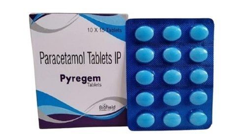 Pyregem Paracetomol Tablets I.P, 10x15 Blister Pack