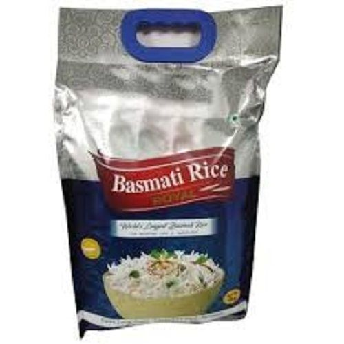 Royal Organic Fresh White Long Grain Basmati Rice With 16 % Moisture, 99% Purity Available In 5 Kg