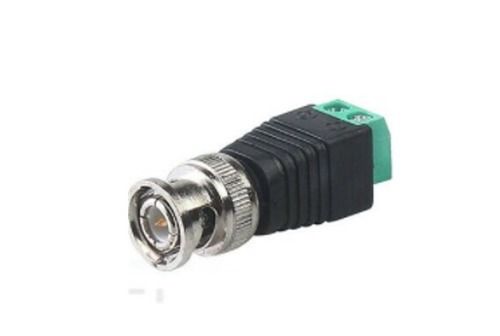 1 Bnc Male Plug Aluminum Terminal Connector Adaptor For Cctv Camera Video 