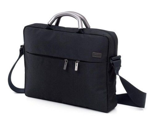 15 Inch Black Color Polyester Zipper Pocket Waterproof Laptop Bag Design: Plain