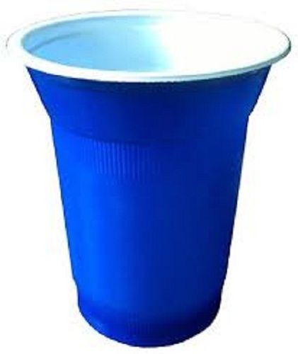 Plastic Blue Color Plain Disposable Ecofriendly Paper Glasses For Water Juice And Cold Drink