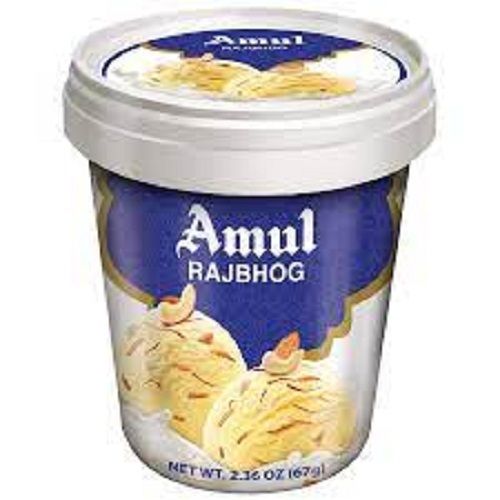 Delicious Sweet And Nutty Flavor Amul Rajbhog Yellow Ice Cream, 125 Ml