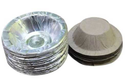 Disposable Light Weight And Biodegradable Silver Coated Color Paper Dona 