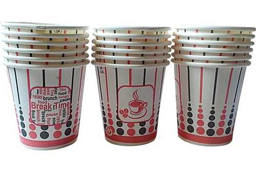 Disposable Printed Paper Cup Biodegradable Light Weight For Coffee And Tea