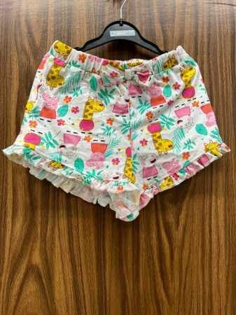 Export Surplus Kids Girls Floral Print Girls Shorts For 2 To 6 Year Old