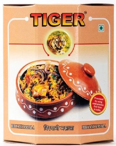 Grinded Blend Of Superfine High Quality Spices Tiger Biryani Masala In 50g Pack