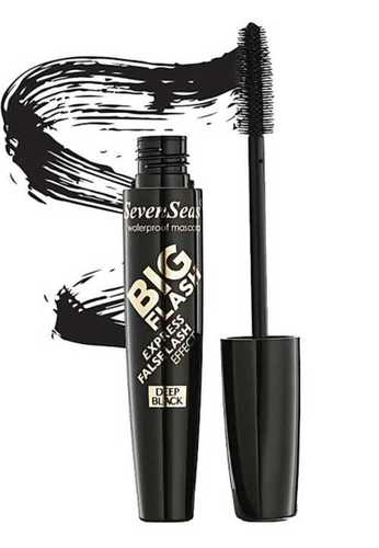 Smooth Texture Seven Seas Big Flash Express False Lash Effect Deep Black Eye Mascara, Smudge Proof