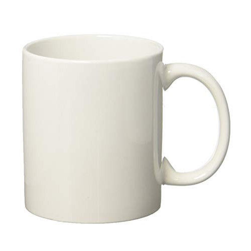 Stylish And Perfect Design Round Shape Easy To Carry White Plain Ceramic Coffee Mug