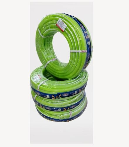 Rubber 10 Meter, 25 Mm Multipurpose Hose Pipe Made By Pvc Braided In Green Color