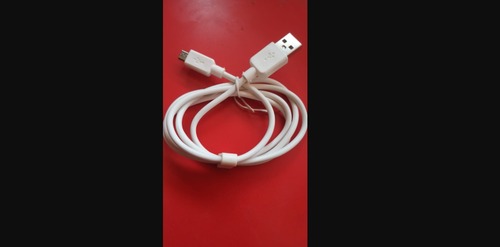 2.8 Amp White Color Usb Long Data Cable For Normal Android And Pc Connector Body Material: Rubber