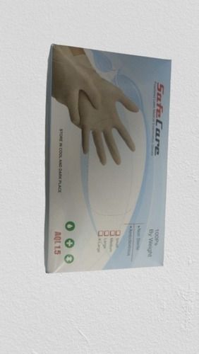 7 Inch Powder Free Soft White Latex Surgical Gloves for Hospitals