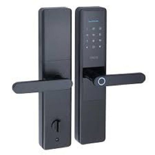 Yes Black Color Matte Finish Smart Wireless Door Lock With Remote Access Fingerprint, Passcode And Mechanical Key 