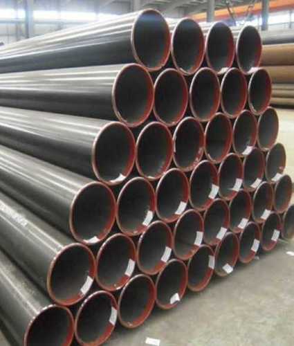 Black Color Round Mild Steel Seamless Pipes For Construction, Manufacturing Unit